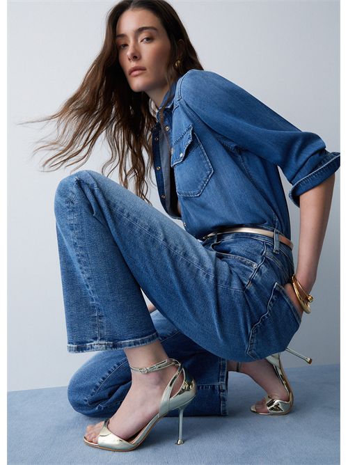 Jeans straight a vita alta LIU JO | UA6184D0314/78993